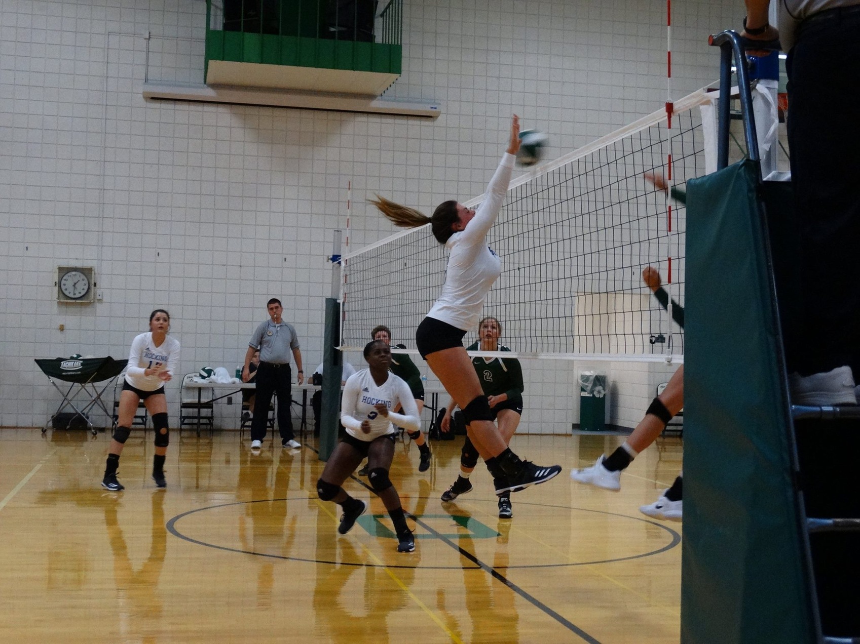 Hawks Fall to Cougars in 3 Sets
